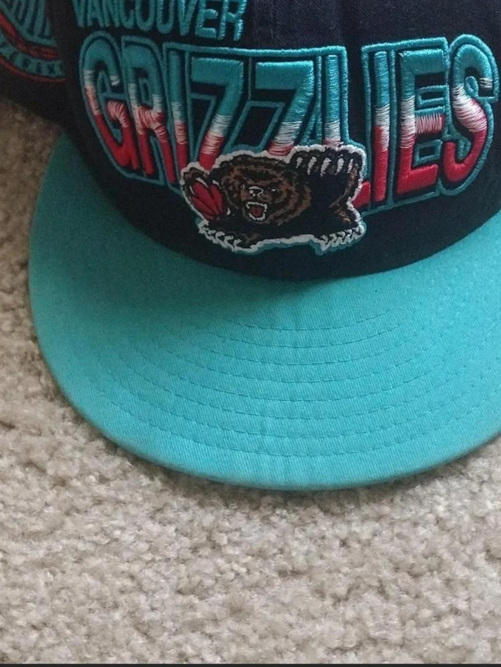 Assorted Vintage Baseball Caps - Teal, Purple, Gray, Black $8